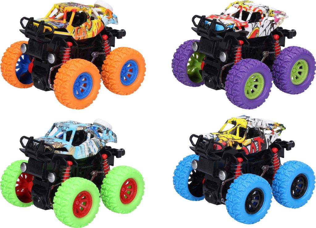 Geländewagen mit Schwungrad 9,5 cm