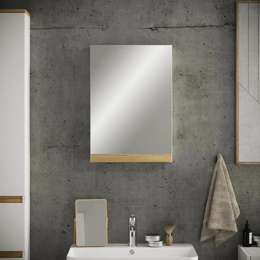 Armoire de Toilette Suspendue VCM Ultra Fine pour Petite Salle de Bain