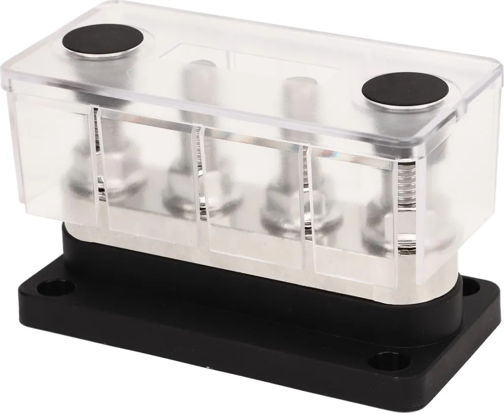 Bloc de Distribution de Courant 600A M10 pour Camping-Car et Yacht Noir
