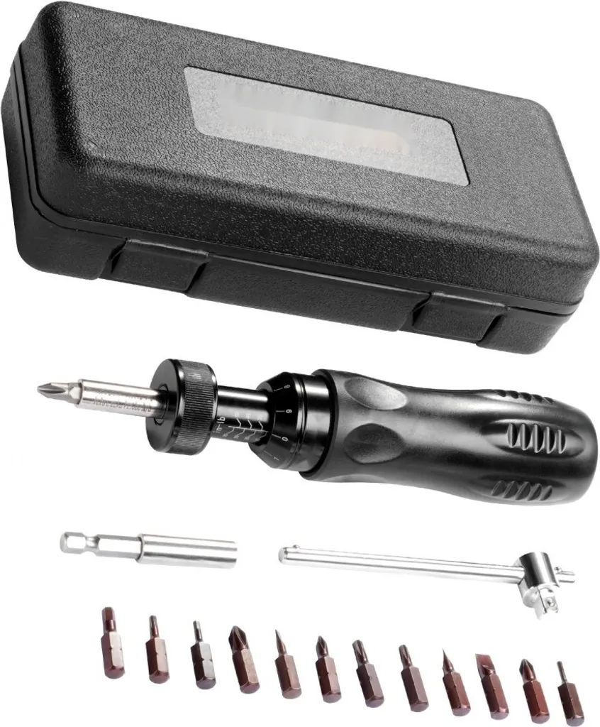 Évitez la casse avec ce kit clé dynamométrique 1/4'' 1,13-7,91 Nm