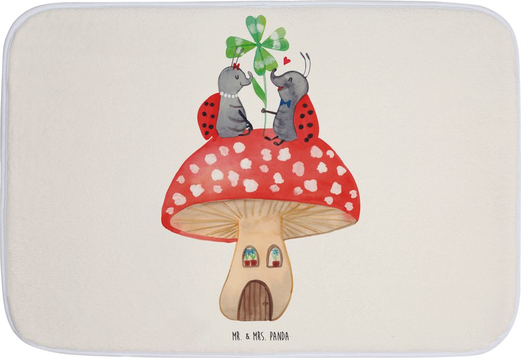 Mr. & Mrs. Panda Duschvorleger Marienkäfer Fliegenpilz - Produktbild 