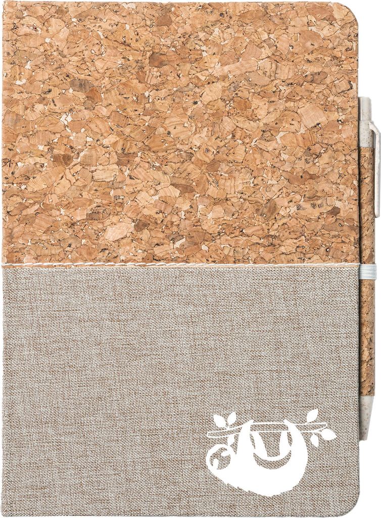 Huuraa Notizbuch A5 Faultier Silhouette Geschenk 80 Blatt inkl. Kugelschreiber Tagebuch Faultier Geschenkidee