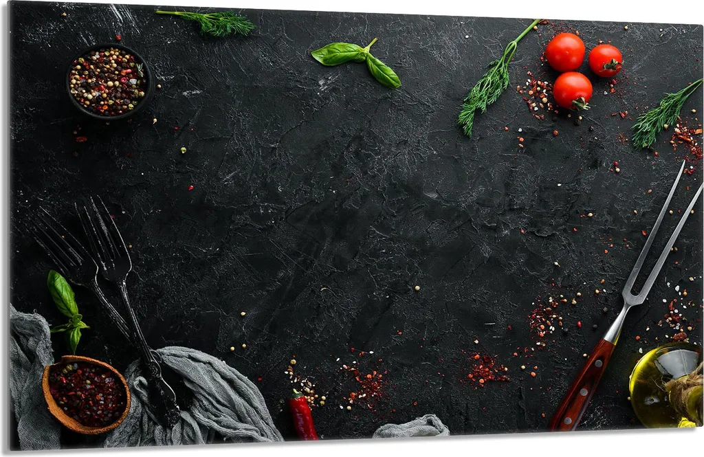 Tagliere in Vetro 80x52 Ardesia: Piastra Protettiva Multifunzione