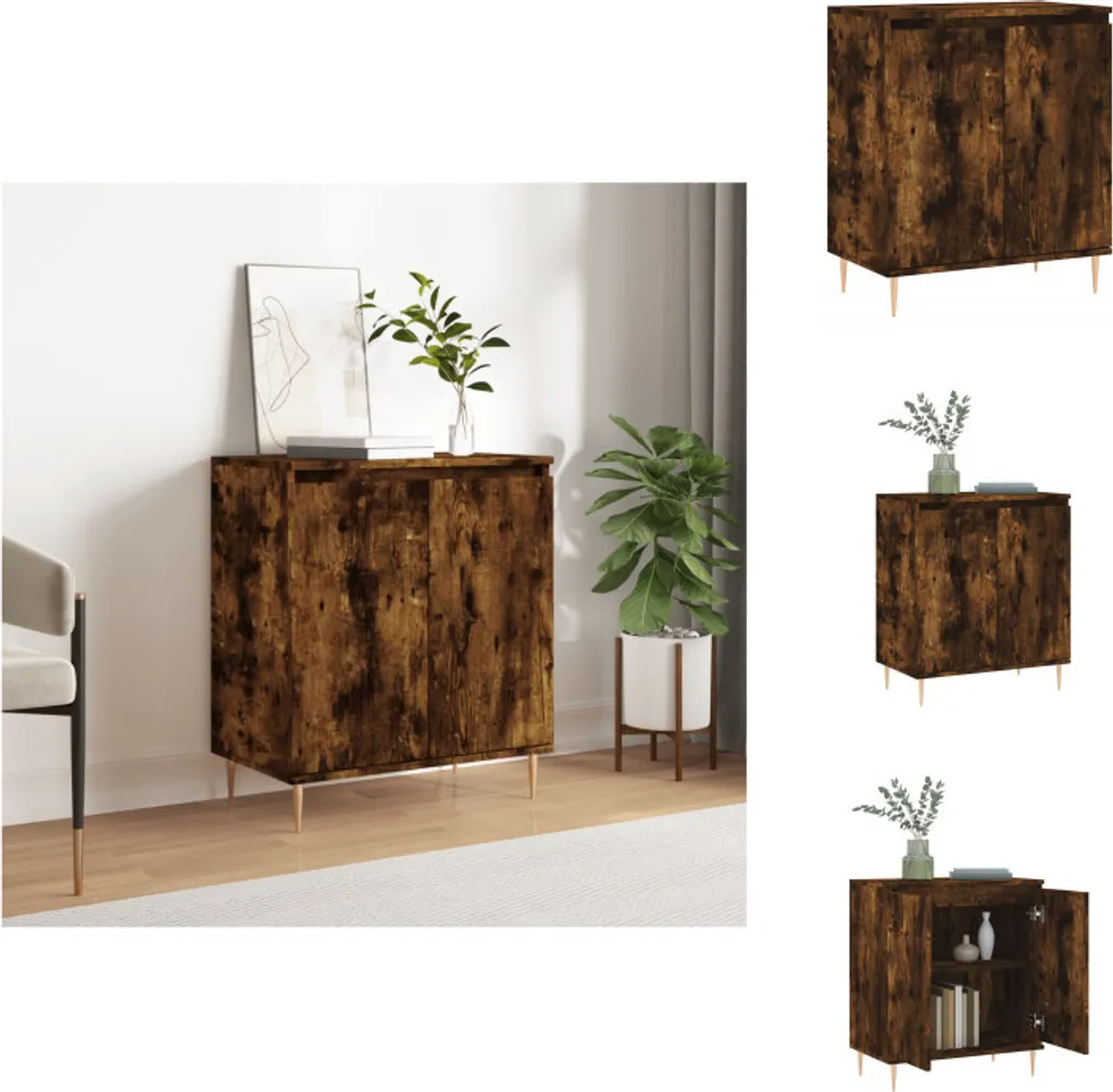 Mobile Credenza 60x35x70 cm Rovere Fumo - Organizzazione Casa