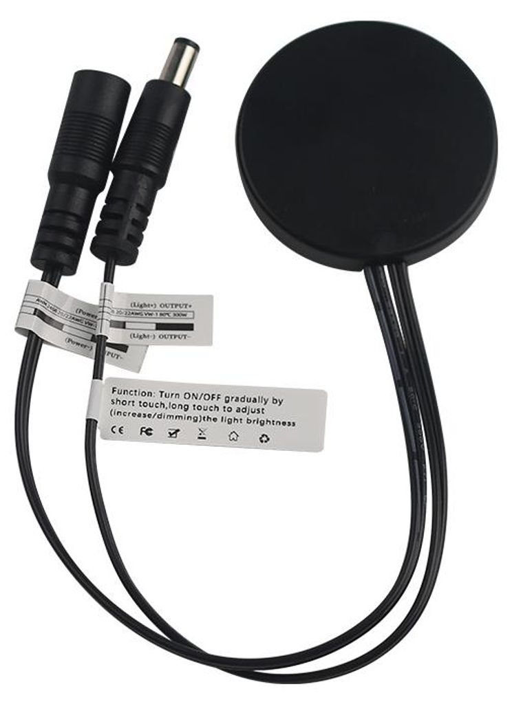 DC12V 24V Holzbrett Touch-Schalter LED-Licht Dimmregler Produktbild 