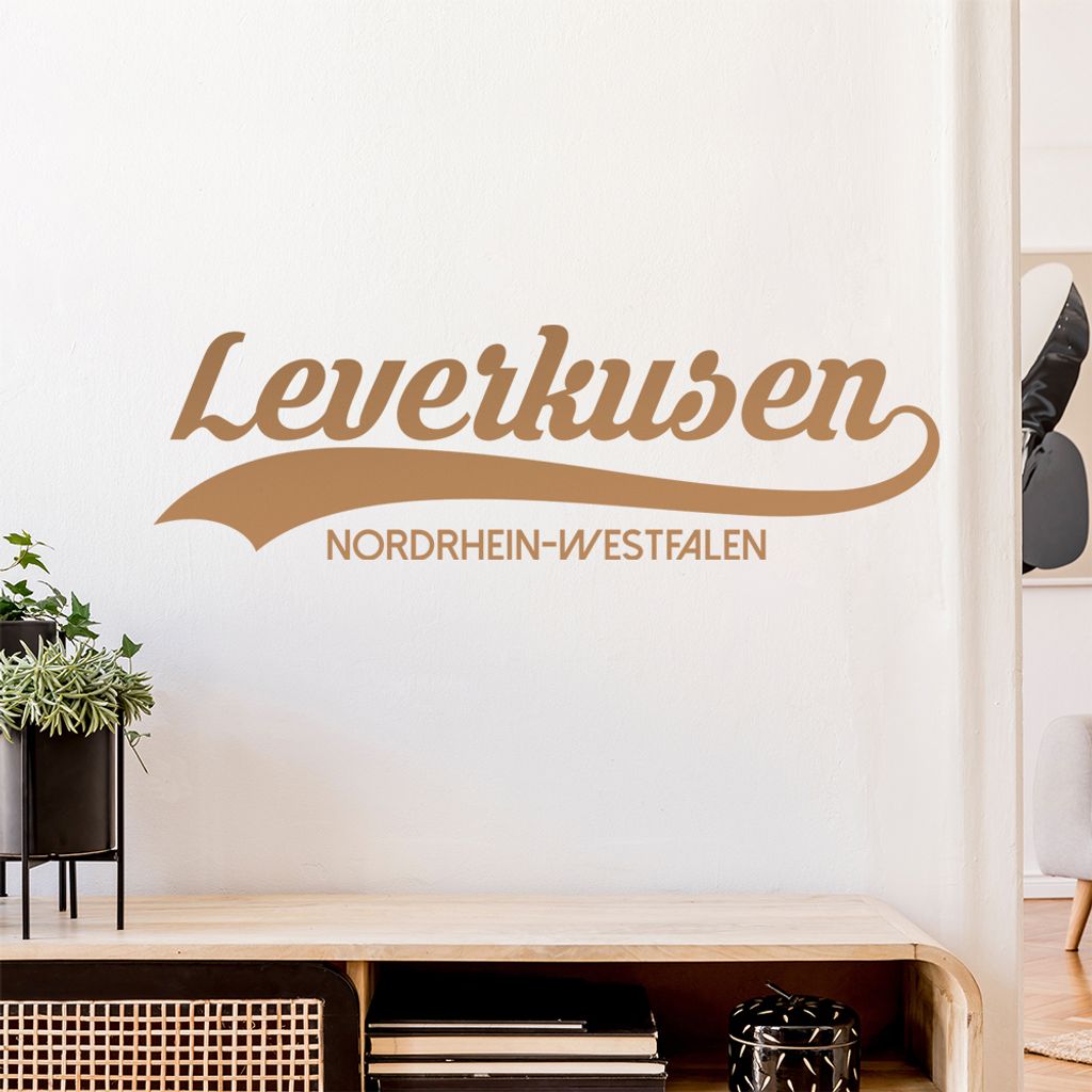 Leverkusen Nordrhein-Westfalen Wandtattoo Wandaufkleber Wall Sticker - Dekoration, Küche, Wohnzimmer, Schlafzimmer, Badezimmer