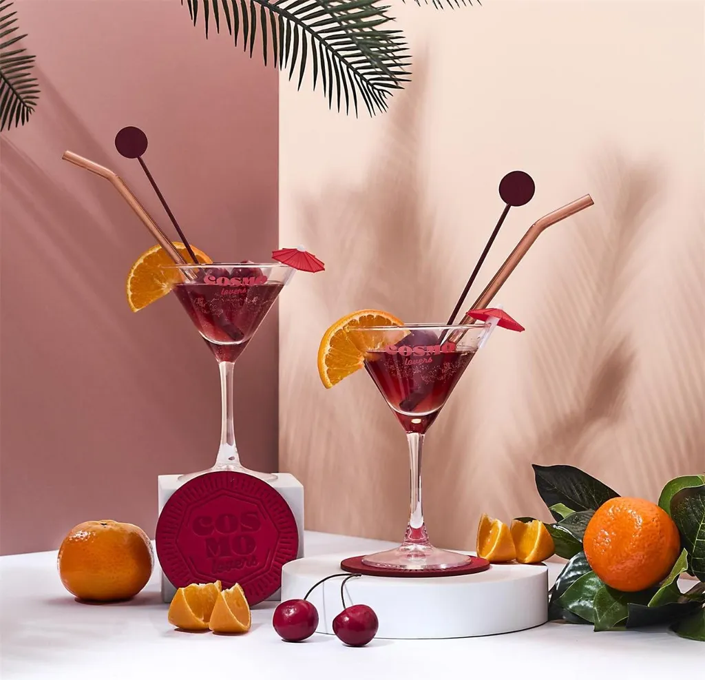 HowHomely Set Cocktail 10 Pz | Accessori Cosmopolitan Lavabili e Riutilizzabili - 2
