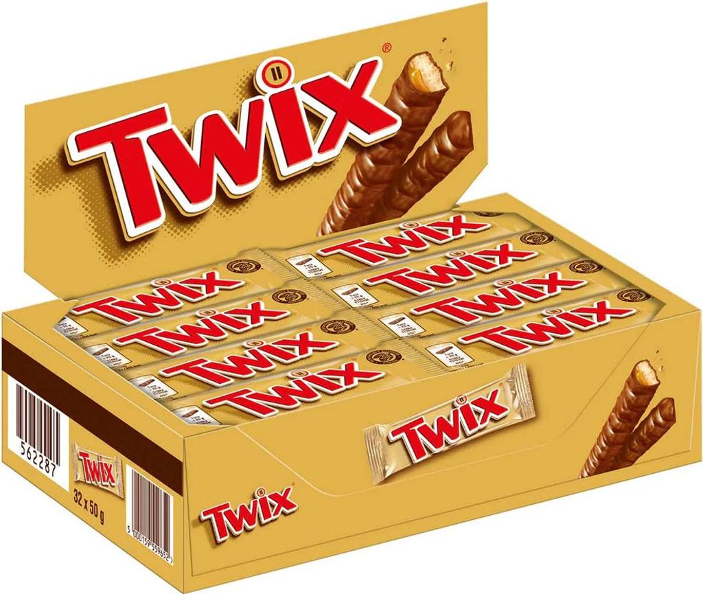 Twix Schokoriegel, Kiste mit 32x 50g Produktbild 