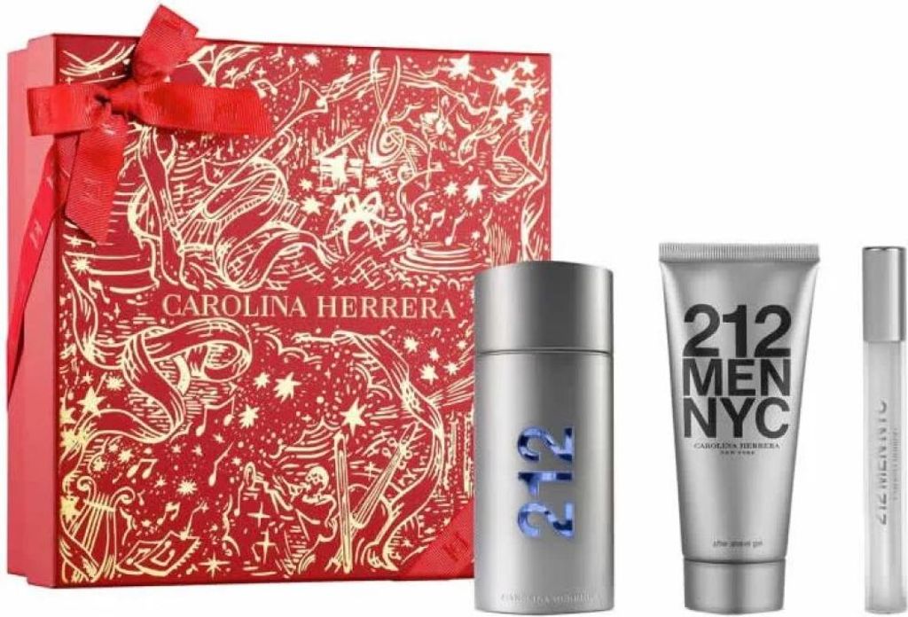 Carolina Herrera 212 Men Eau De Toilette Spray 100ml Set 3 Artikel
