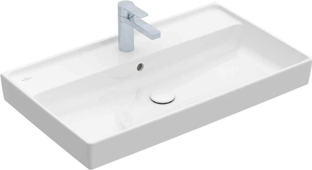 Villeroy & Boch Collaro Schrankwaschtisch, 1 Hahnloch, ohne Überlauf, 800x465mm, 4A3381RW