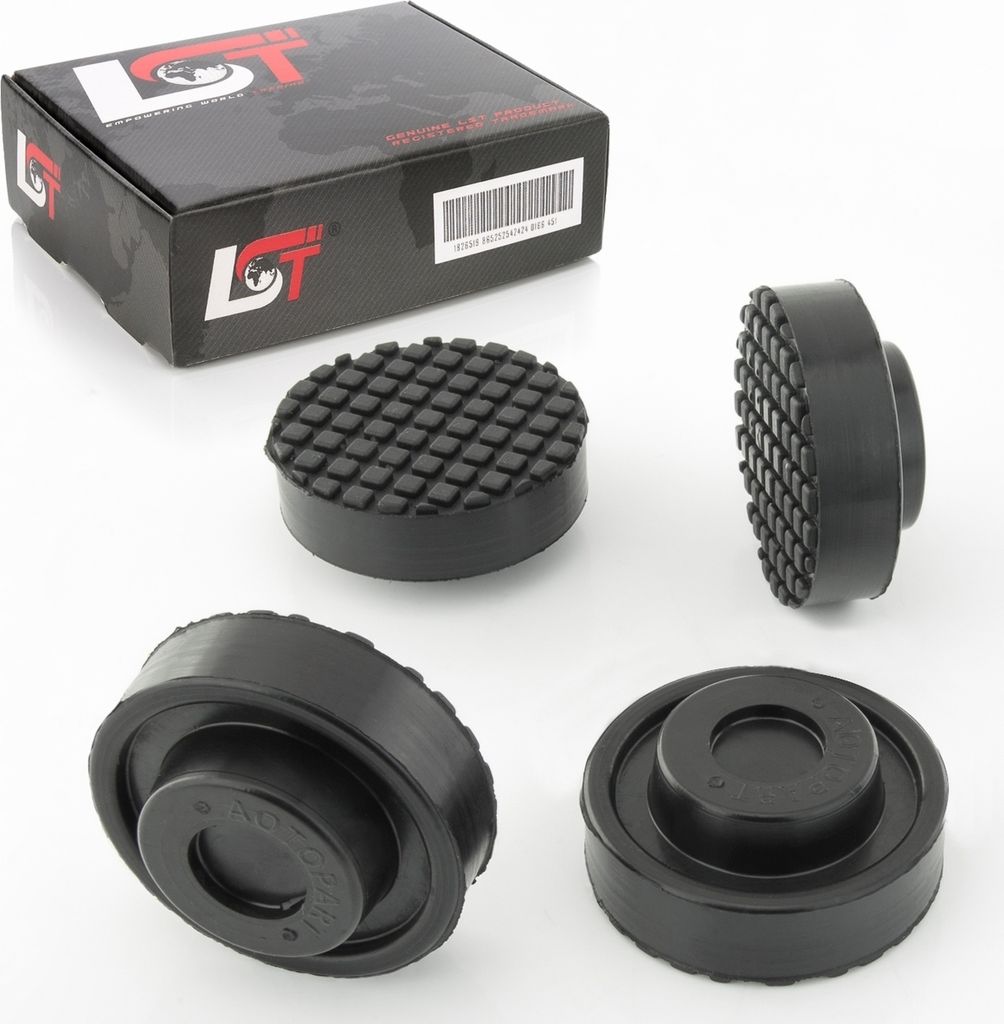 4x Adapter Wagenheber Aufnahme Hebebühnen Gummiauflage Gummi Ø 64x28mm für Skoda