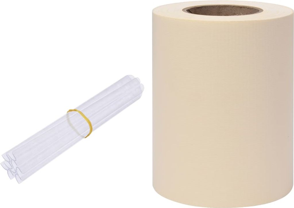 vidaXL Garten-Sichtschutz PVC 70x0,19 m Creme Produktbild 