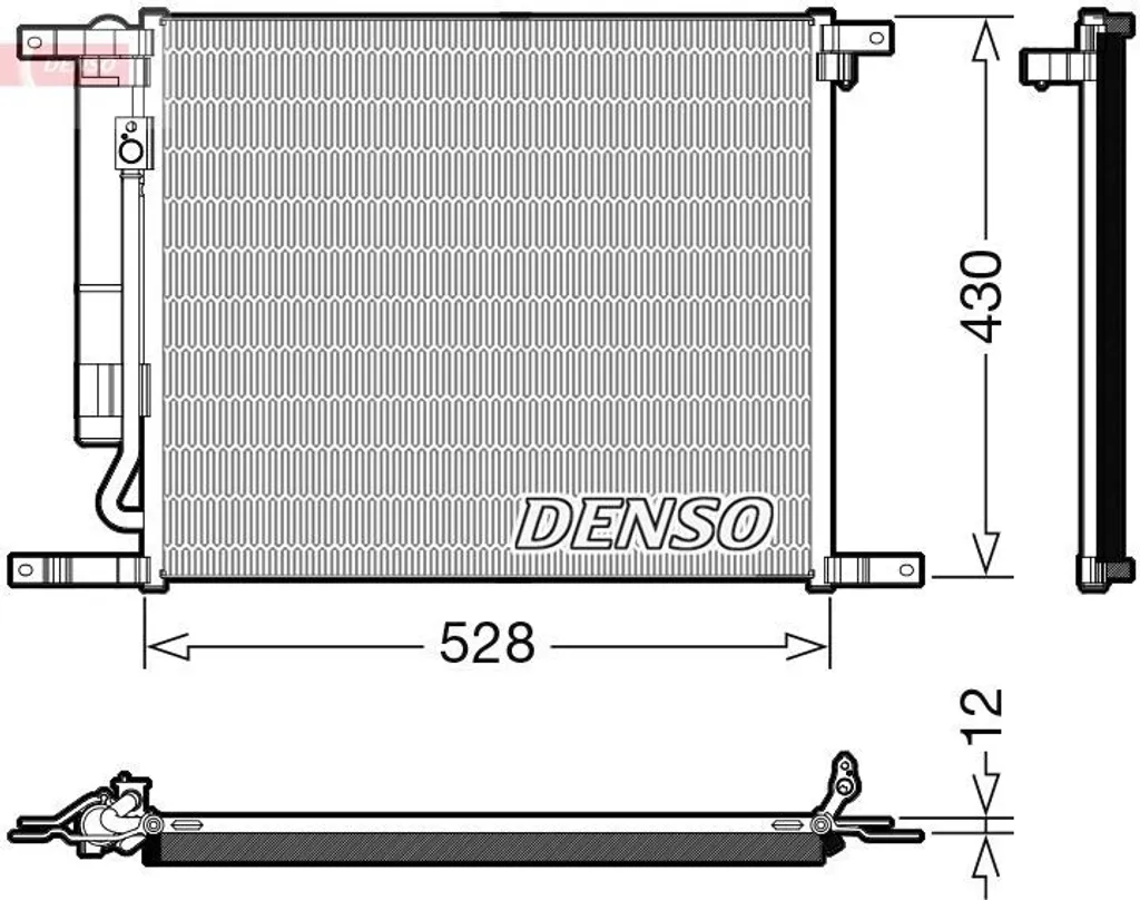 Condenseur de Clim avec Sécheur pour Réparation Aveo T250/T255