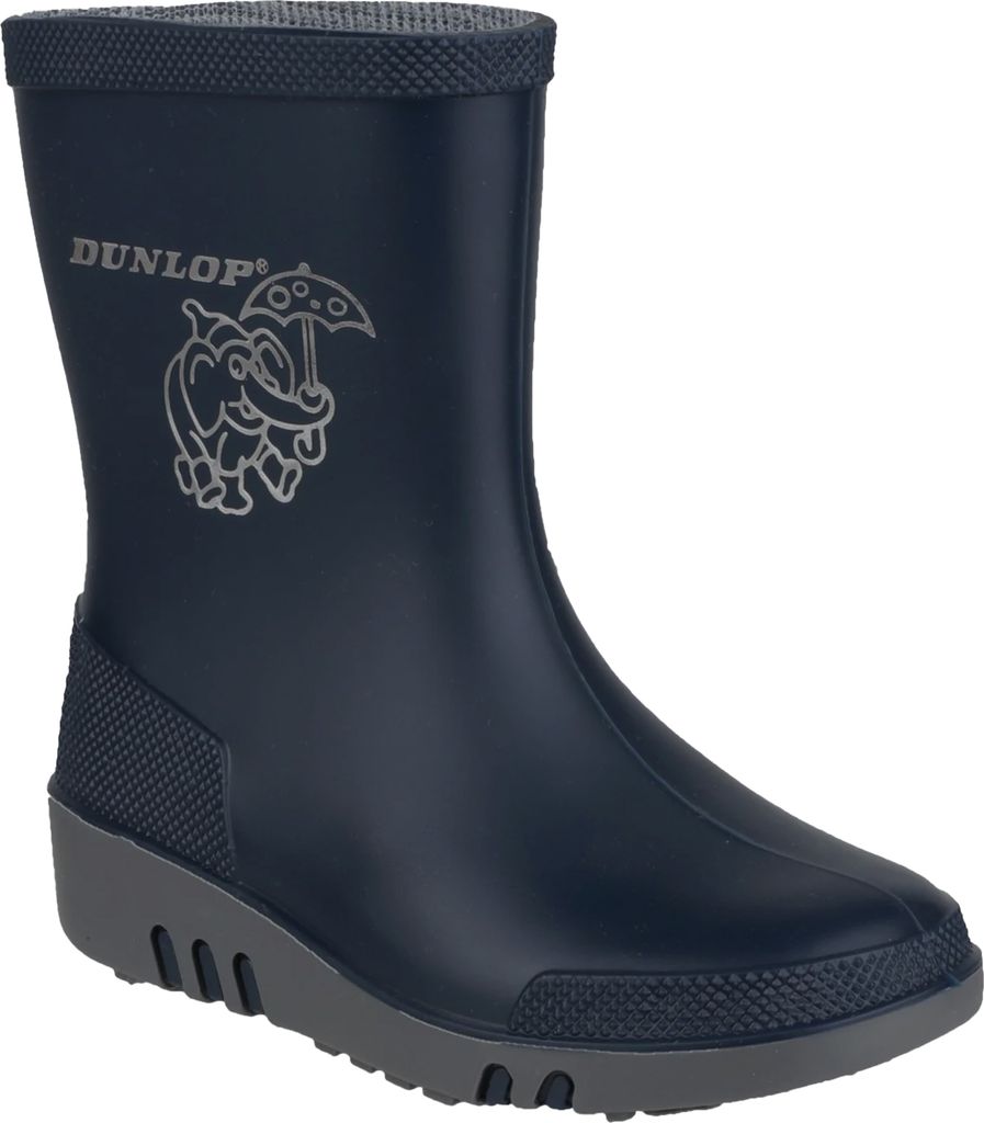 Dunlop - Kinder Gummistiefel, Elefant TL5316 (36 EU) (Blau/Grau)