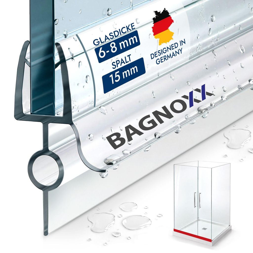 Bagnoxx Duschdichtung, Schleiflippendichtung mit Schlauch Produktbild 