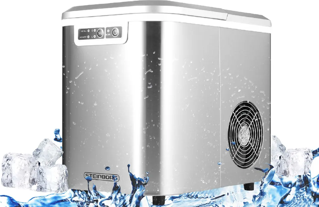 Machine à glaçons Steinborg avec réservoir 2,2L et cycle de glace rapide