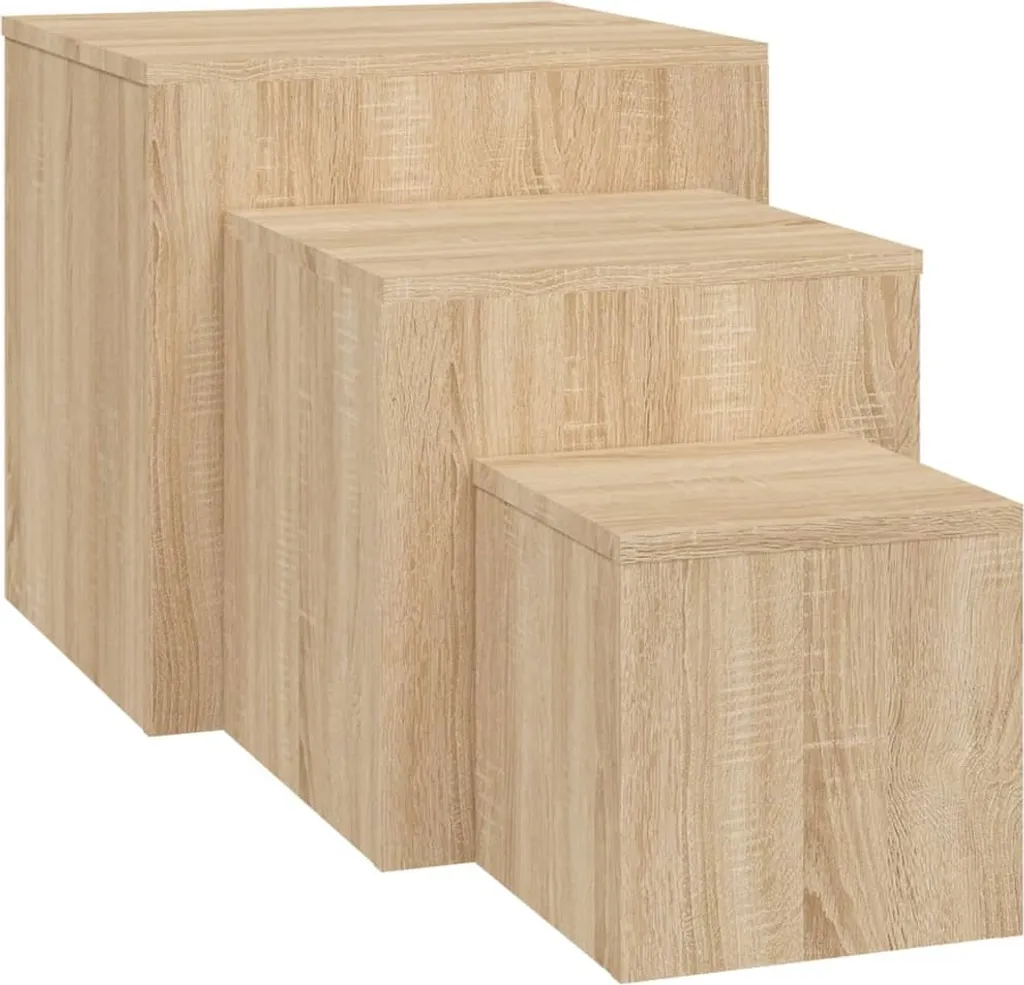 Tavolini a Incastro SYFAX™ Rovere Sonoma | Design Moderno 3 pz