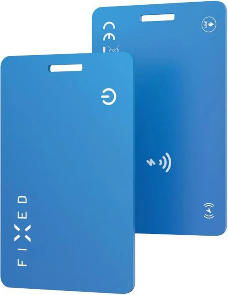 Ne perdez plus votre portefeuille avec la FIXED Tag Card2 bleue Qi