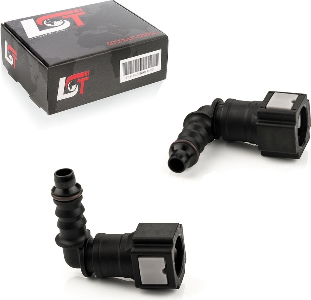 2x Schnellverschluss Kraftstoffleitung Kupplung L-Stück 6,3x6mm für BMW MINI
