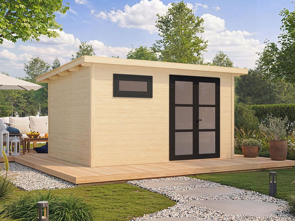 Fjordholz Gartenhaus Modell Alu Line 28-D