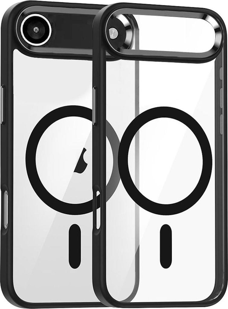 Für Apple iPhone 17 Air Kamera Ring MagSafe TPU Hybrid Schutz Hülle Schwarz