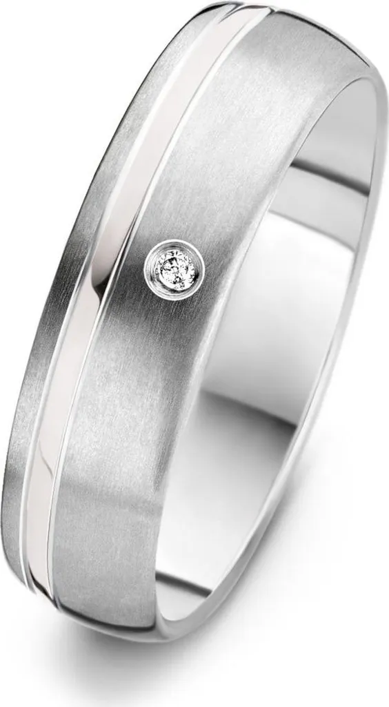 Bague Anneau Danish Design pour Femme Taille 58 en Acier Inoxydable