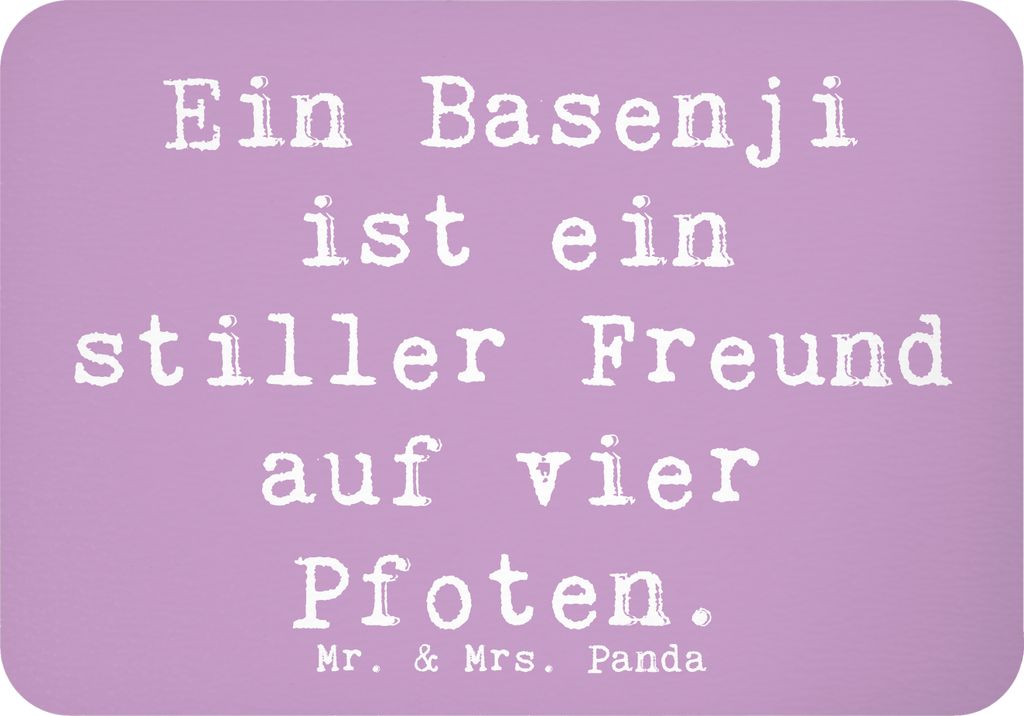 Mr. & Mrs. Panda magnet Spruch Basenji Freund - Lavendeltraum - Geschenk, Kühlschrankmagnet, Hunderassen, Charakter, whiteboardmagnet, Pflege, Hun...