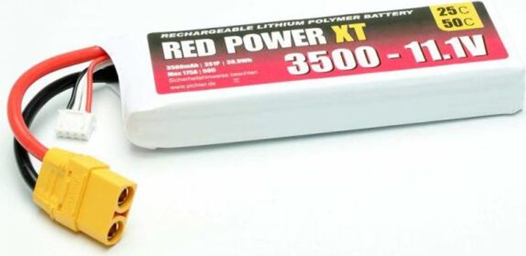 LiPo Akku RED POWER XT 3500 - 11,1V