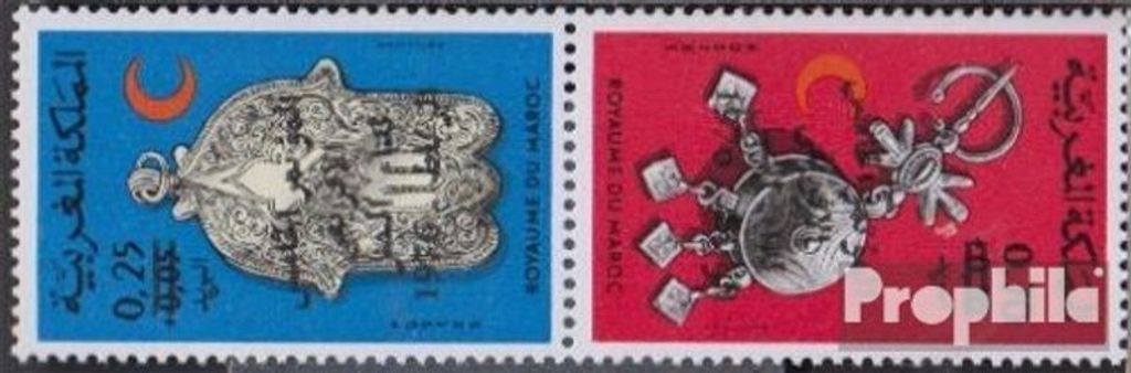 Briefmarken Marokko 1976 Mi 855-856K (kompl.Ausg.) Kehrdruck postfrisch Tuberkulose Konferenz