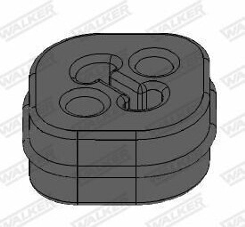 WALKER Auspuffgummi Auspuffgummi 82038 für IVECO DAILY IV Kasten/Kombi 7mm 6mm 3mm Beutel