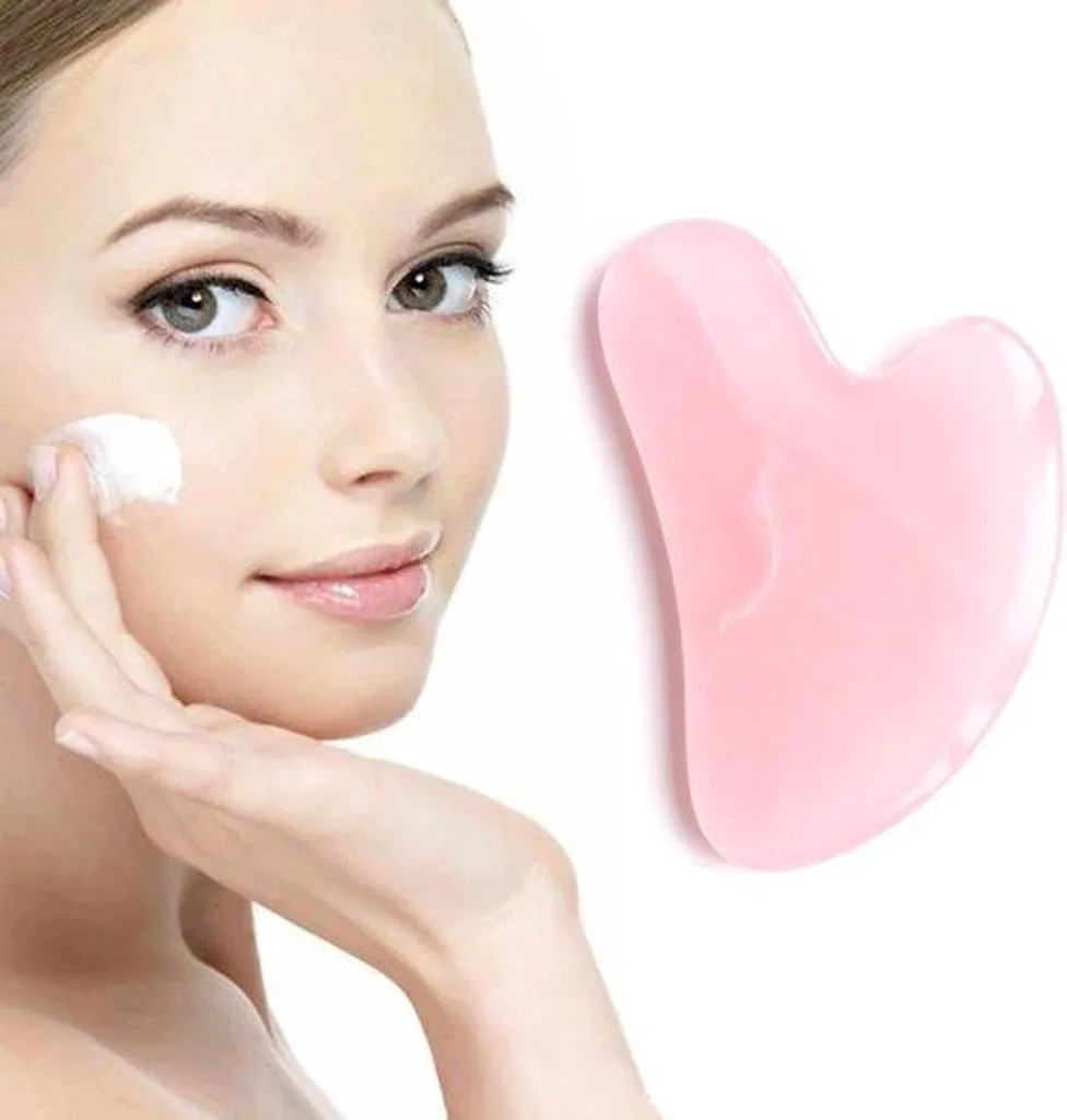 Kit Rouleau Visage Gua Sha naturel pour un drainage lymphatique complet