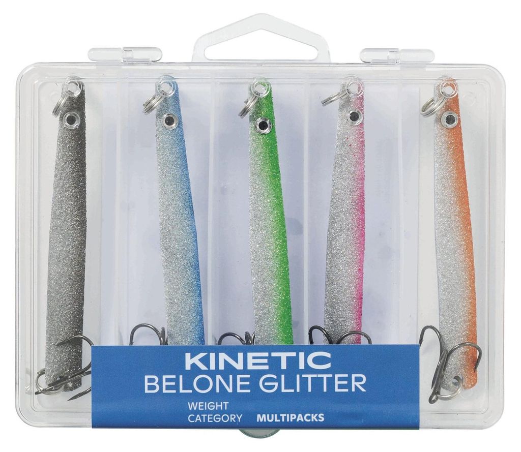 Kinetic Belone Glitter Mix - 5 Meerforellenblinker, Produktbild 