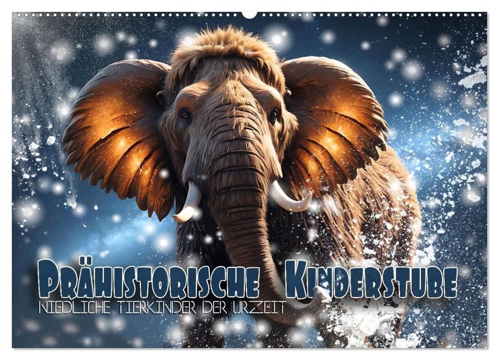 Prähistorische Kinderstube - niedliche Tierkinder der Urzeit (Wandkalender 2027 DIN A2 quer), CALVENDO Monatskalender