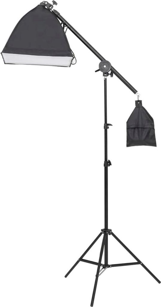vidaXL Fotostudio-Set mit Leuchten, Hintergrund und Reflektor