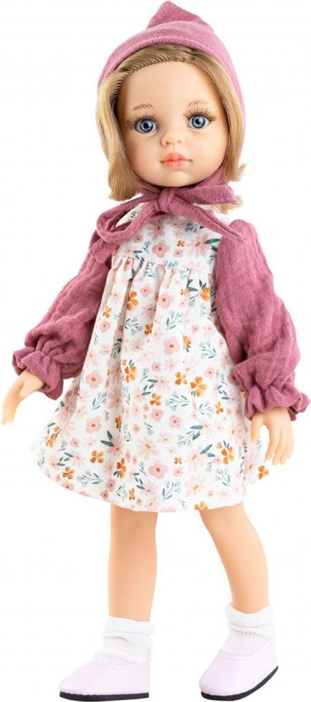 Paola Reina Puppe Amigas Carla - Puppe mit rosa Mütze 32cm