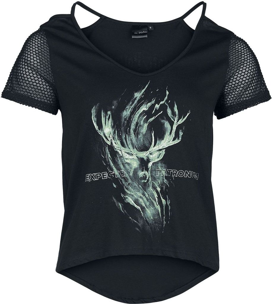Harry Potter T-Shirt Damen Expecto Patronum schwarz M