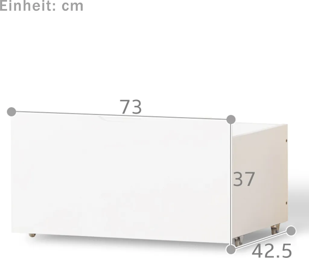 Optimisation rangement chambre : Tiroir sous lit Sweiko 73 cm par 2 - 7