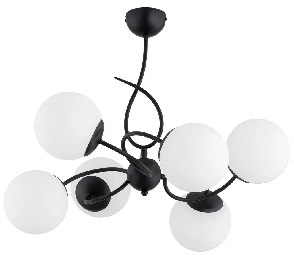 Suspension TORNADO 66cm métal noir - Éclairez enfin vos grandes pièces