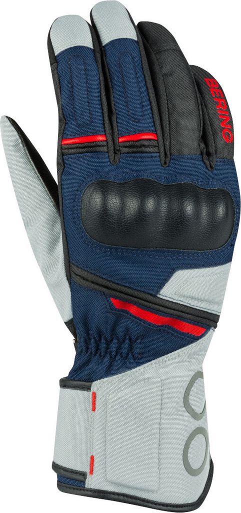Bering Siberia wasserdichte Motorrad Handschuhe, grau/blau, 3XL