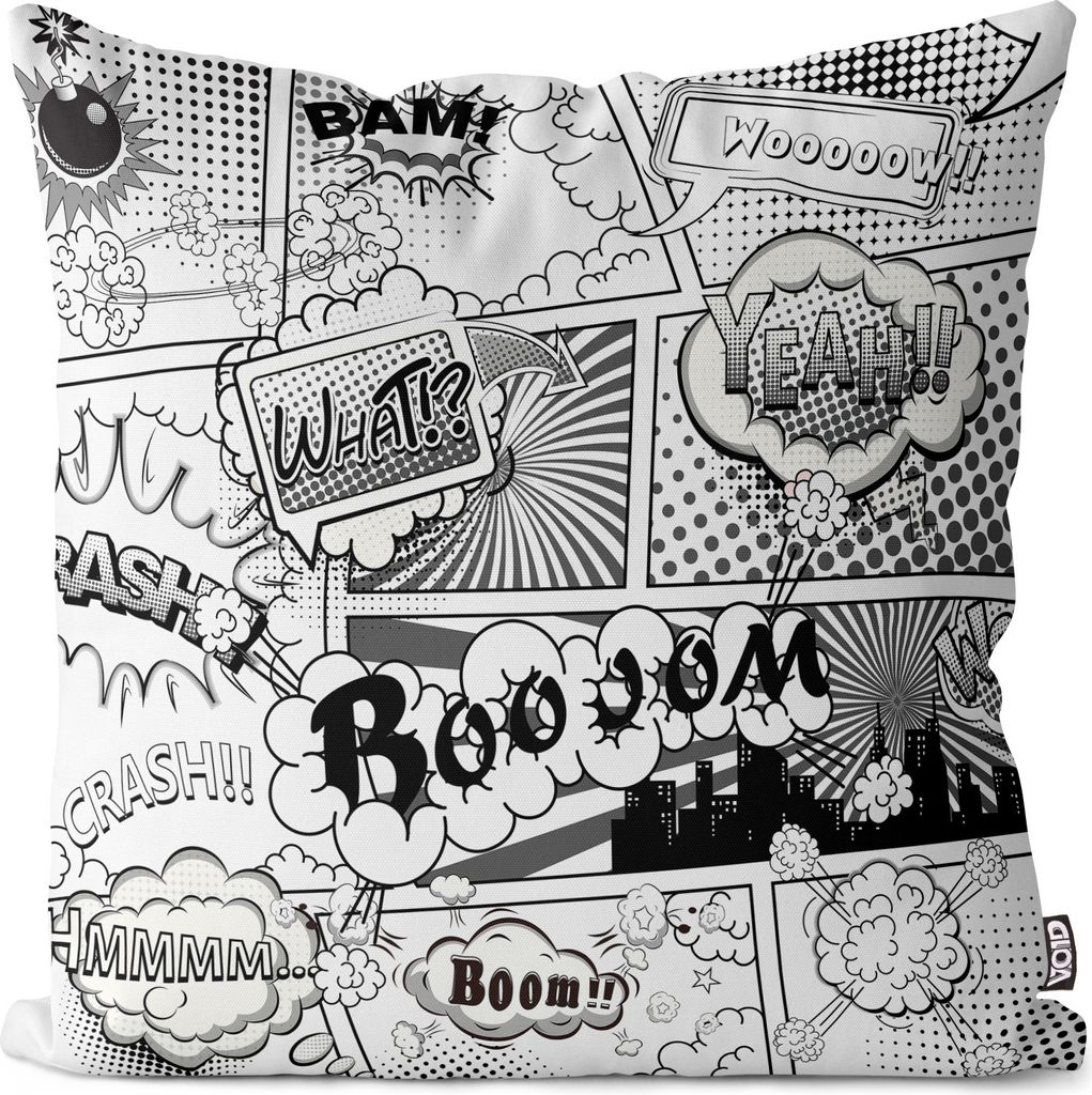 VOID Comic Buch Retro Pop Art Kissenbezug Kissenhülle sofa couch wohnzimmer dekoration wasserfest Outdoor Garten Kissen bezug deko