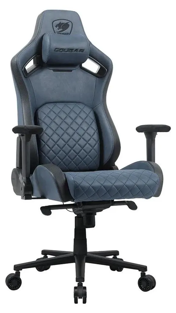 Chaise Gaming Cougar Defensor S pour Streaming et Travail Prolongé Bleu - 3