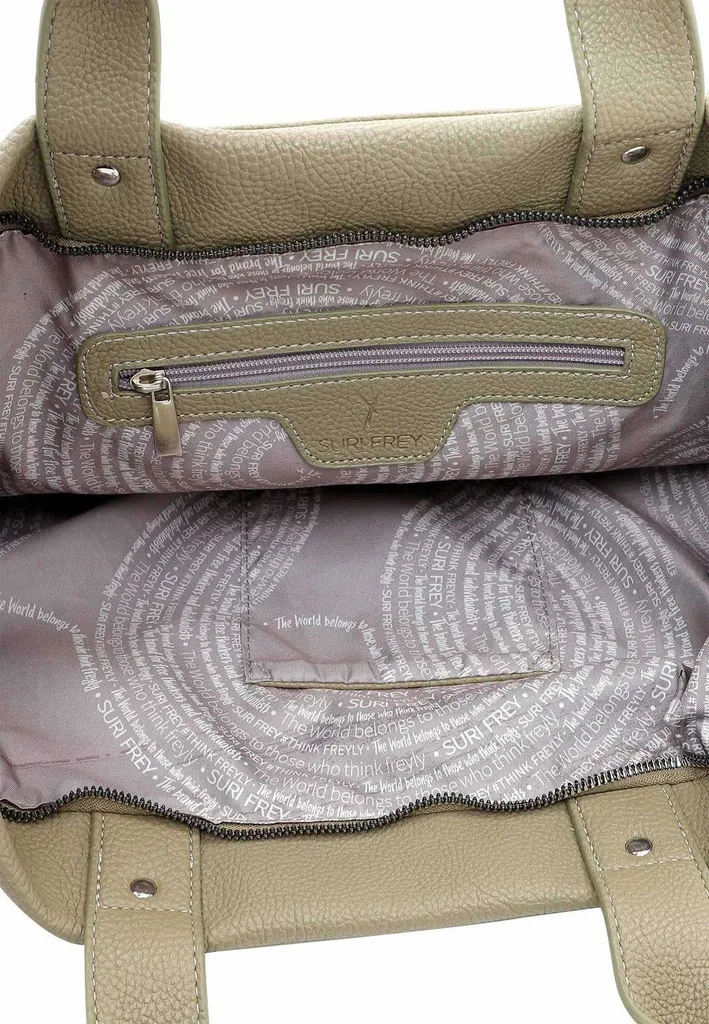 SURI FREY Debby Borsa Shopper Grande Khaki: Praticità e Stile - 4