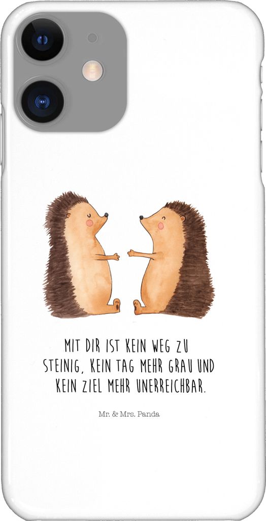 Mr. & Mrs. Panda Iphone 11 Handyhülle Igel Liebe - Weiß - Produktbild 
