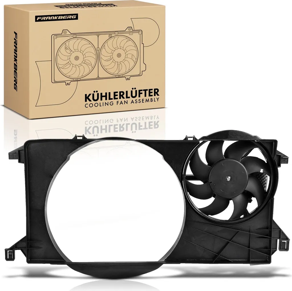 Ventilateur de Refroidissement Moteur avec Cadre pour Ford Transit Fourgon