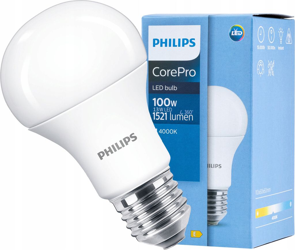 PHILIPS PHI LED Birne 13W E27 4.000K 351543 8720169169098 Immagine del prodotto 