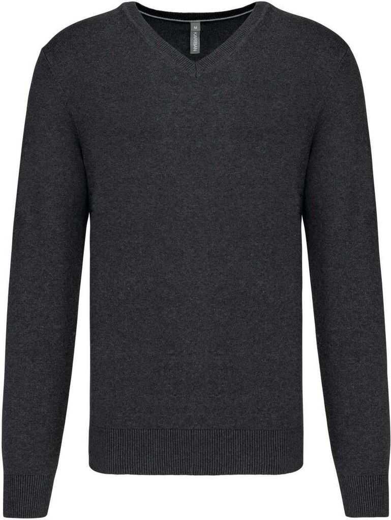 Kariban Herren Pullover Strick Zopfmuster Langarm Baumwolle Produktbild 