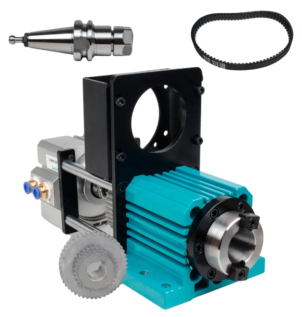 Broche CNC anti-vibration perçage précis et changement outil rapide
