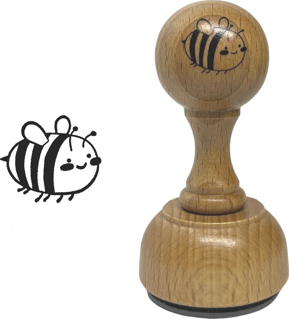 Biene Holzstempel