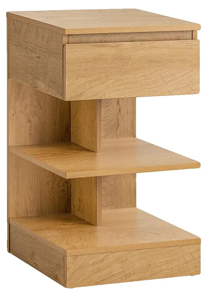 Table de chevet anti-encombrement café - Rangement large et moderne