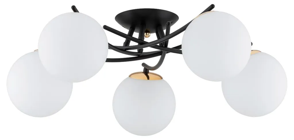 Plafonnier salon SAVI éclairage 5 ampoules design moderne et chic